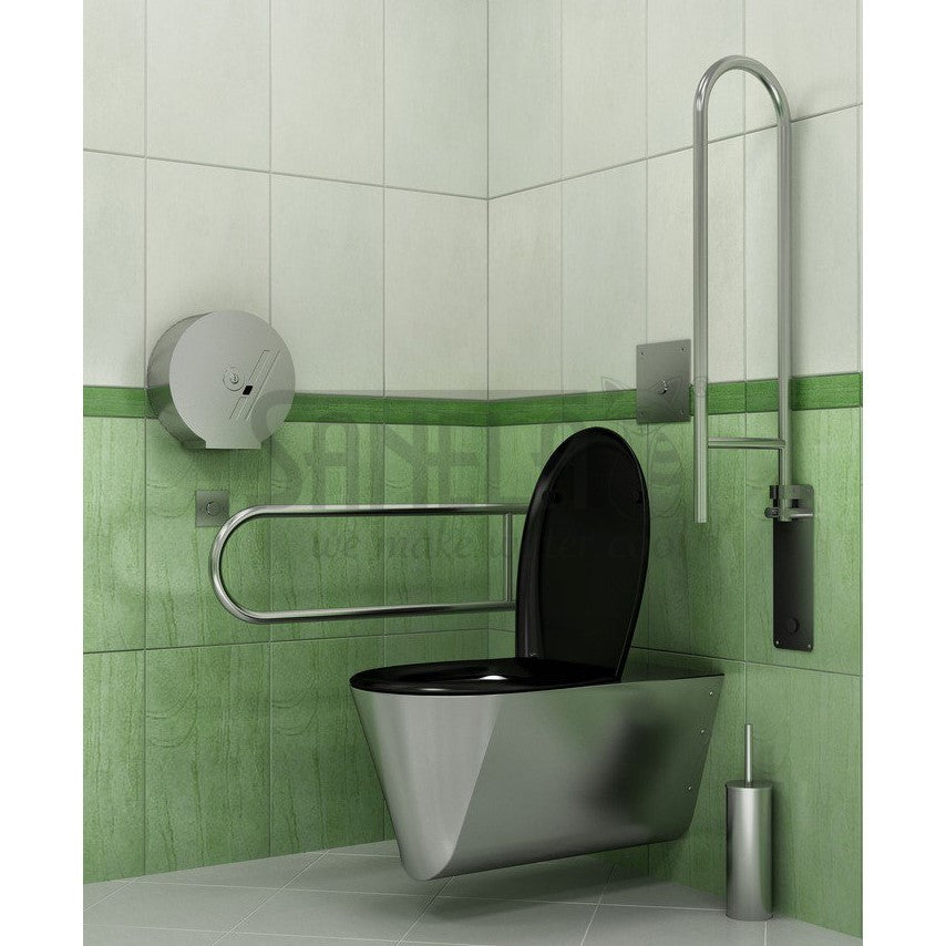 WC školjke 94110 Sanela SLWN 11 viseča WC školjka za invalide iz nerjavnega jekla Anti Vandalism | KOPALNICA-ONLINE.SI