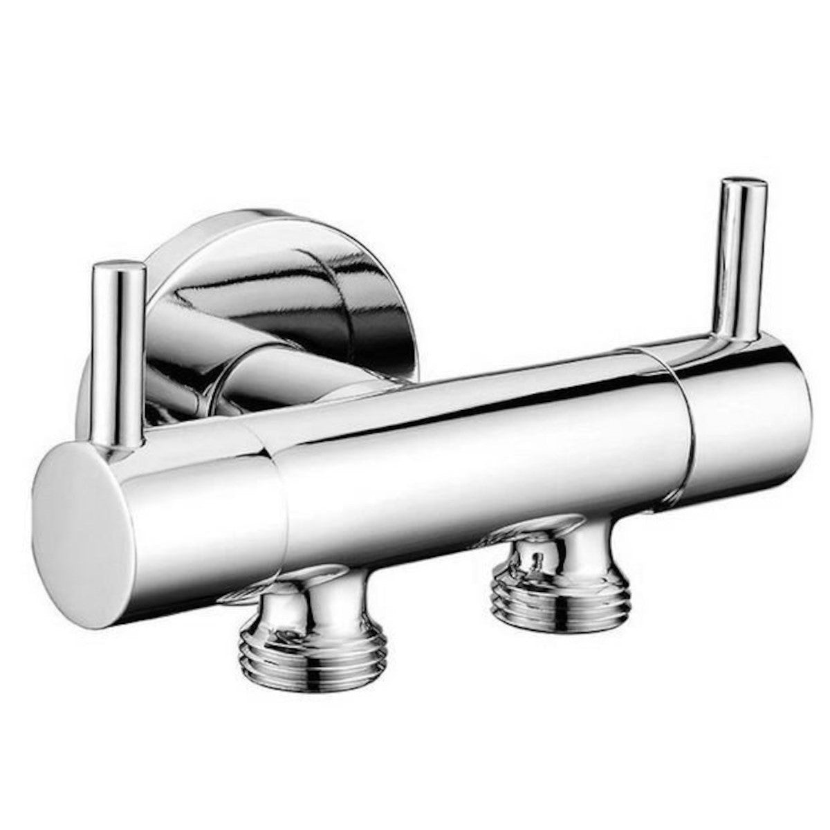 Ventil 1209-04-B SAT dvojni kotni ventil za priklop WC školjke ter higijenskega tuš seta | KOPALNICA-ONLINE.SI