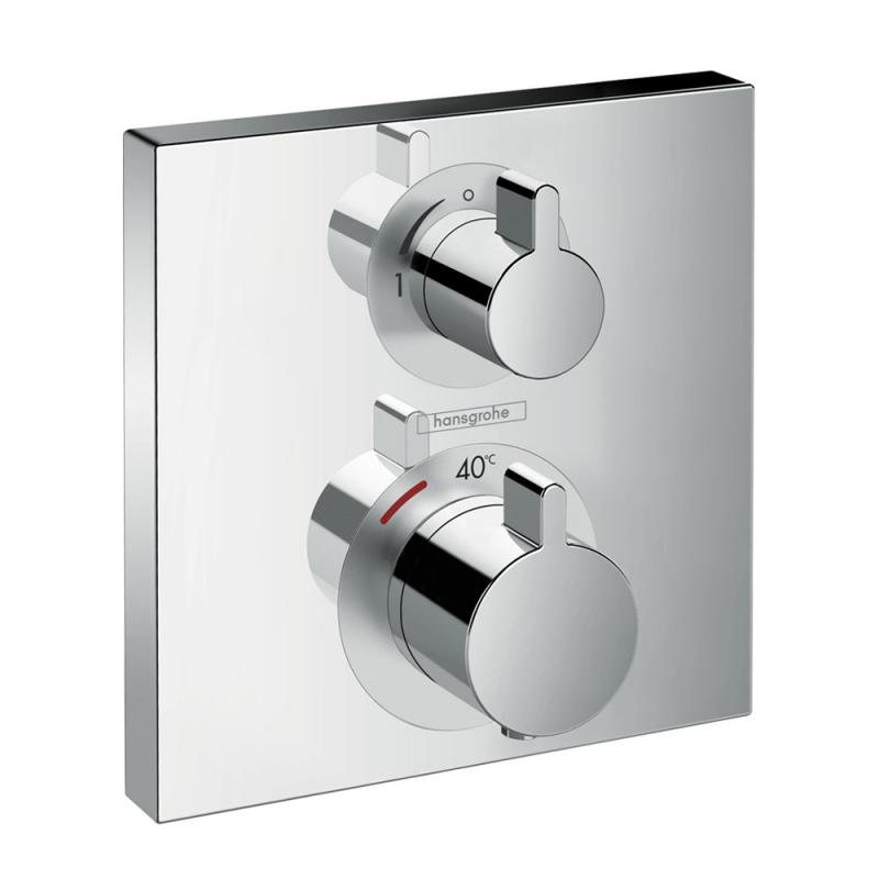 Armature 15714000 Hansgrohe Ecostat Square termostatska pokrivna plošča | KOPALNICA-ONLINE.SI