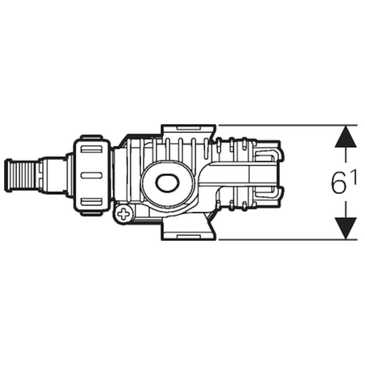 Montažni pribor 240.705.00.1 Geberit polnilni ventil tip 380 spojnik iz medenine | KOPALNICA-ONLINE.SI