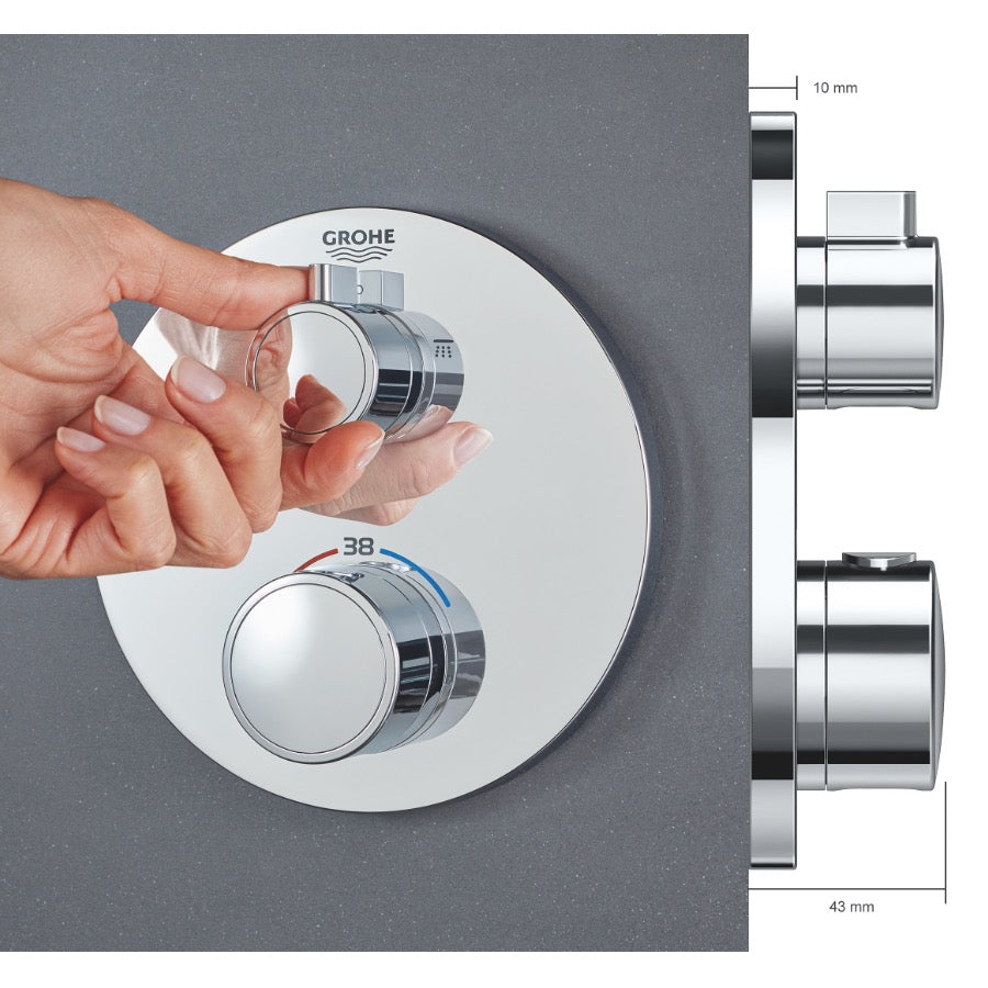 Armature 24077000 Grohe Grohtherm termostatska pokrivna plošča | KOPALNICA-ONLINE.SI