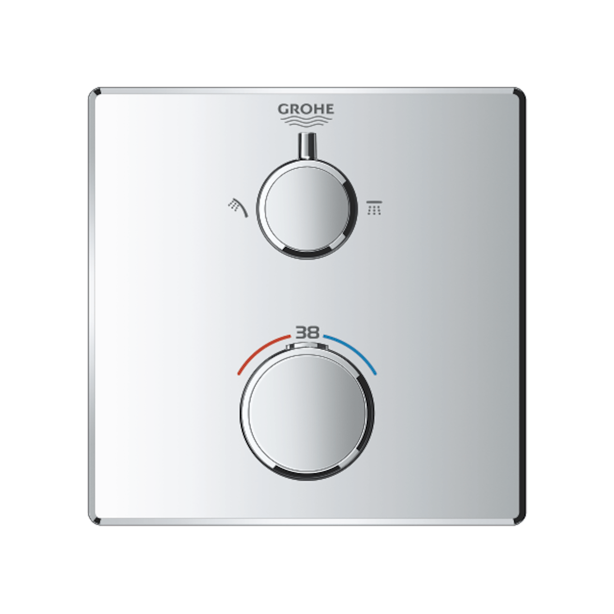 Armature 24079000 Grohe Grohtherm termostatska pokrivna plošča | KOPALNICA-ONLINE.SI