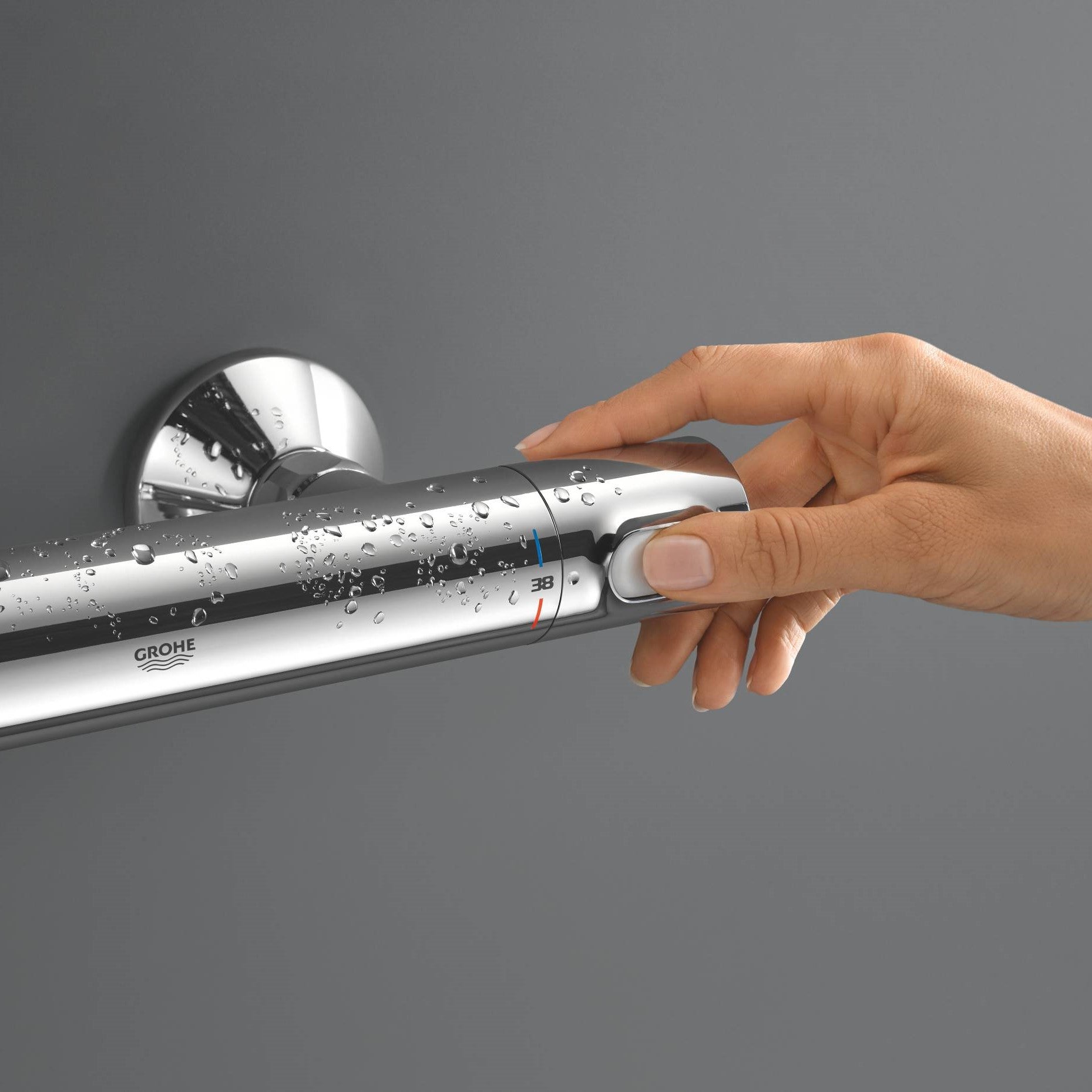 Grohe Precision Flow - Grifo termostático de ducha, cromo 34840000