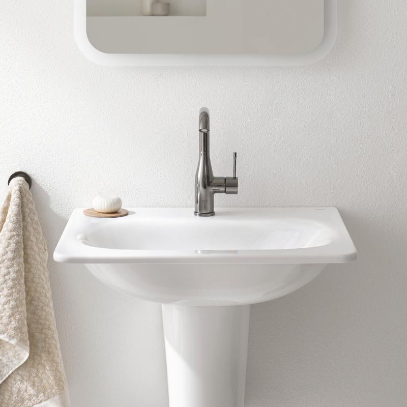 Umivalniki 3956500H Grohe Essence 60 x 48,5 cm pravokotni stenski keramični umivalnik z odprtino za armaturo | KOPALNICA-ONLINE.SI