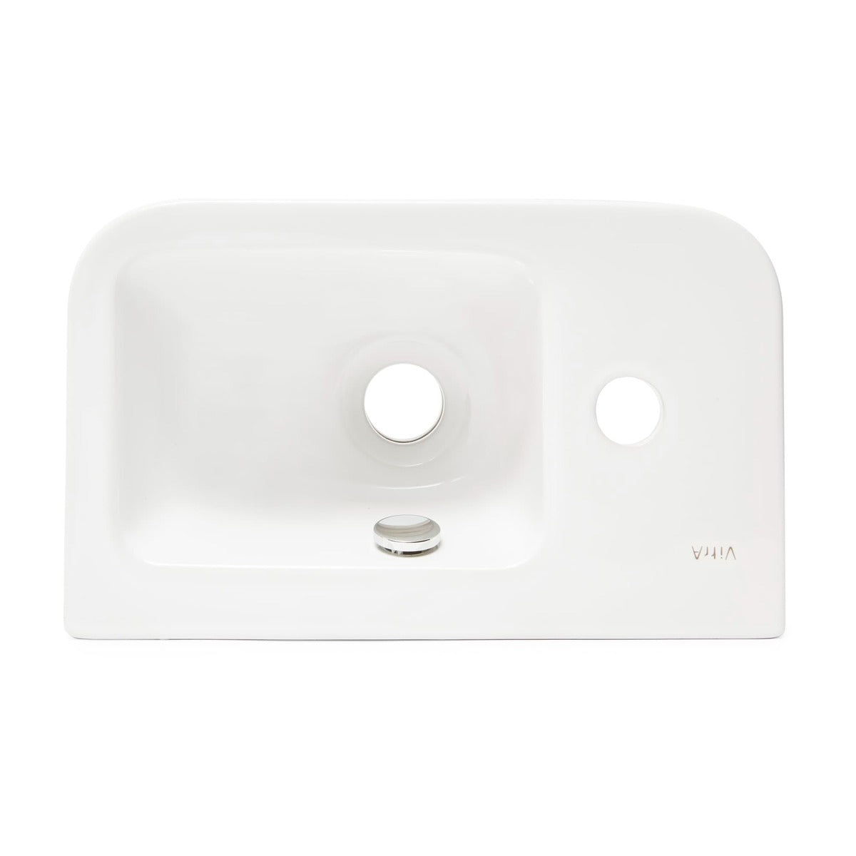 Umivalniki 7090-003-0028 Vitra Integra 37 x 22 cm leva izvedba keramični umivalnik z odprtino za armaturo | KOPALNICA-ONLINE.SI