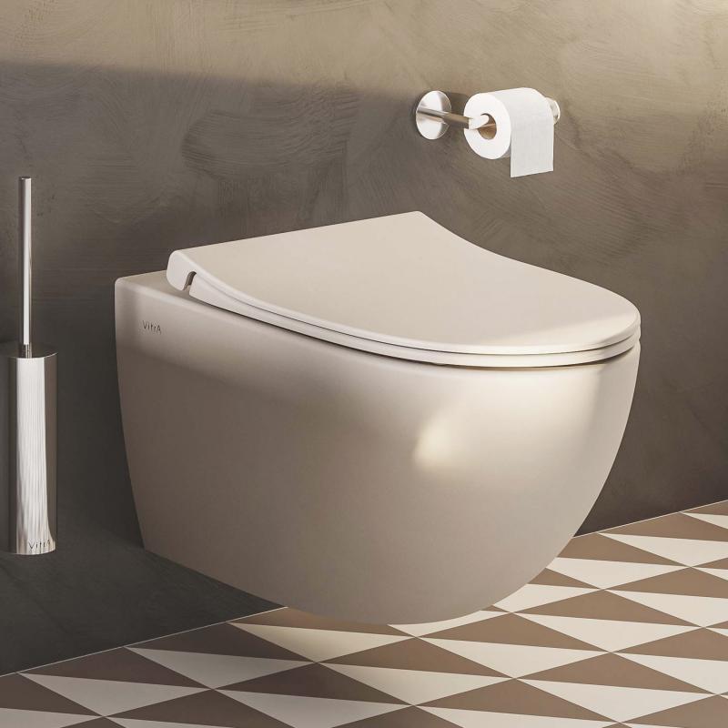 WC školjke 7848-020-6147 Vitra Sento SmoothFlush viseča brezrobna WC školjka siva z WC desko s počasnim zapiranjem | KOPALNICA-ONLINE.SI