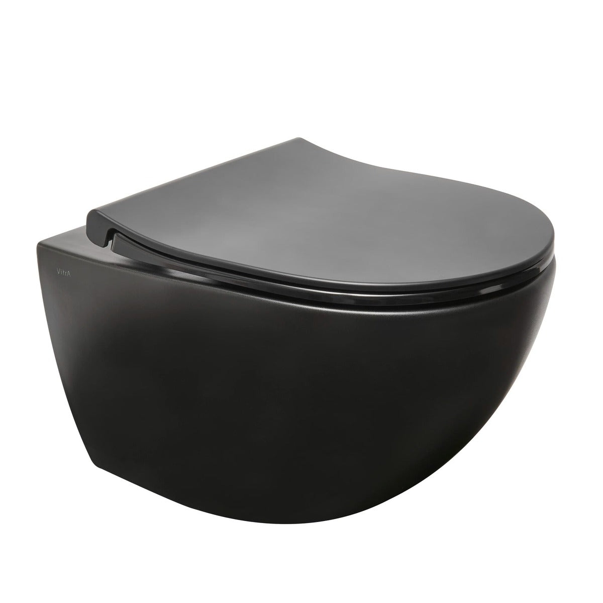 WC školjke 7848-083-6147 Vitra Sento SmoothFlush viseča brezrobna WC školjka črna z WC desko s počasnim zapiranjem | KOPALNICA-ONLINE.SI