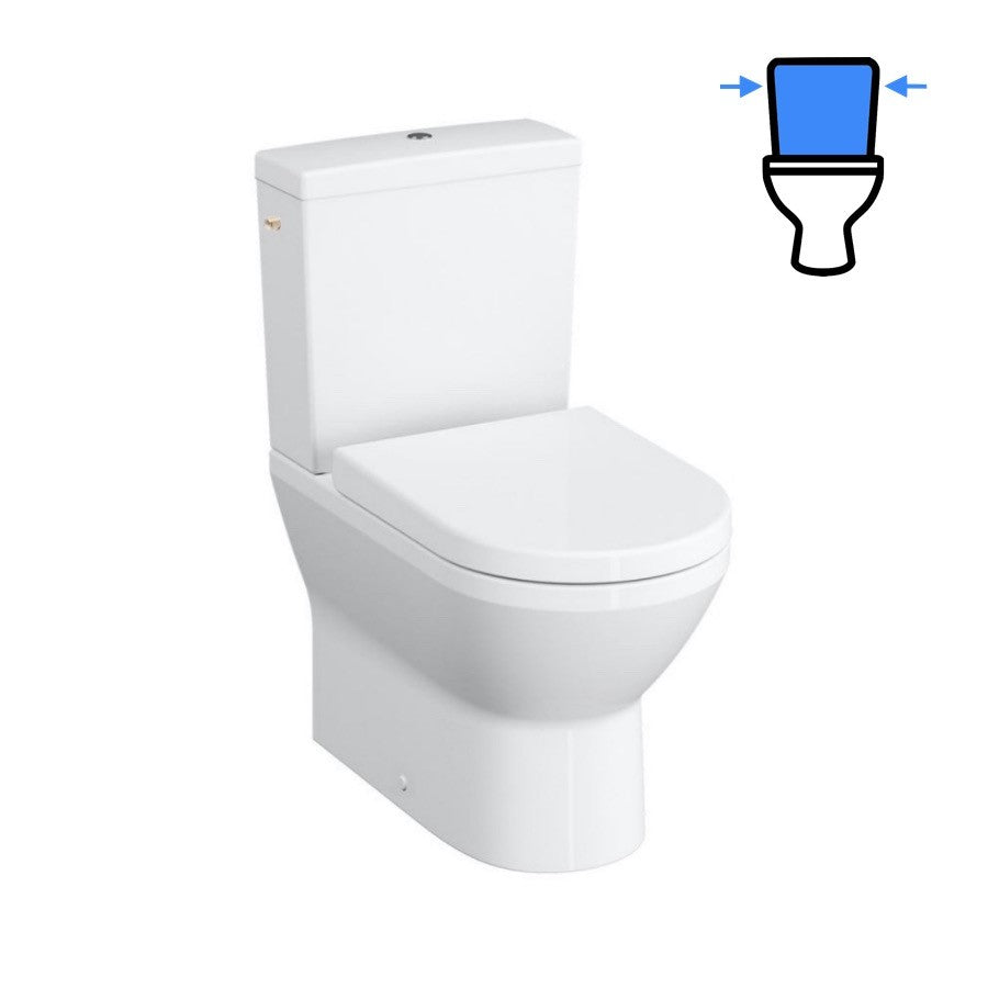 WC školjke 9859-003-7202 Vitra Integra talna brezrobna WC školjka monoblok z WC desko s počasnim zapiranjem | KOPALNICA-ONLINE.SI