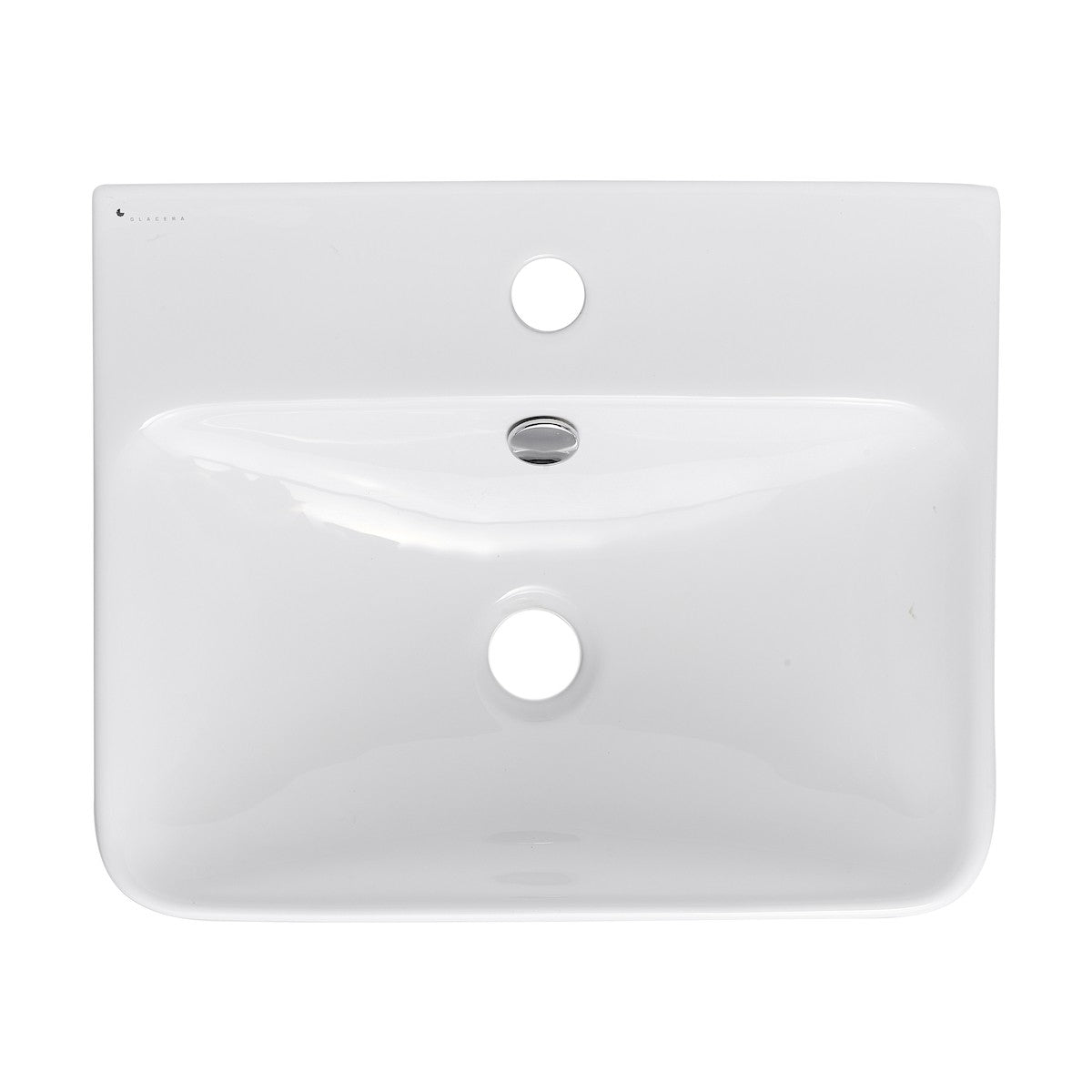 Umivalniki BG4638 Glacera Bigio 44 x 36 cm kvadratni stenski keramični umivalnik z odprtino za armaturo | KOPALNICA-ONLINE.SI