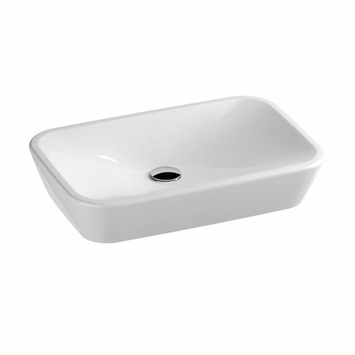 Umivalniki CERAMIC600R0 Ravak Ceramic 60 x 40 cm pravokotni nadpultni keramični umivalnik | KOPALNICA-ONLINE.SI