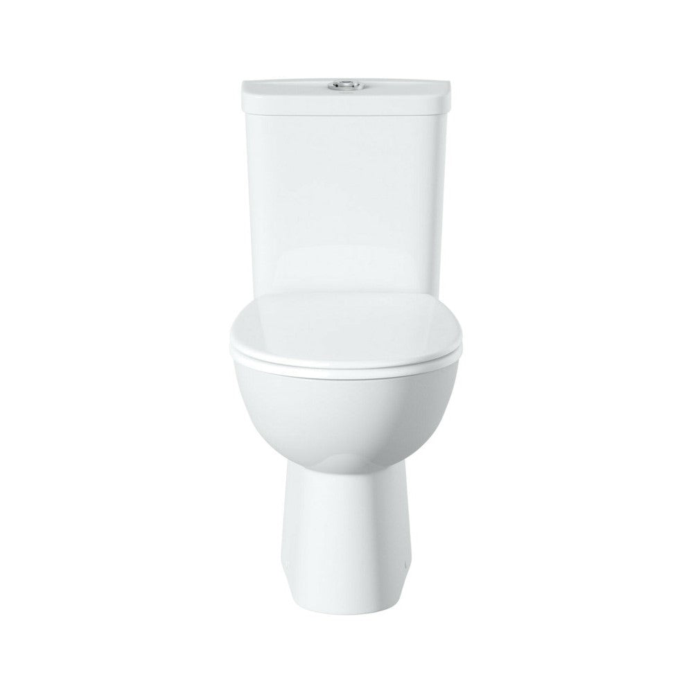 WC školjke 39347000 Grohe Bau Ceramic talna WC školjka monoblok (stenski izliv) z WC desko s počasnim zapiranjem | KOPALNICA-ONLINE.SI