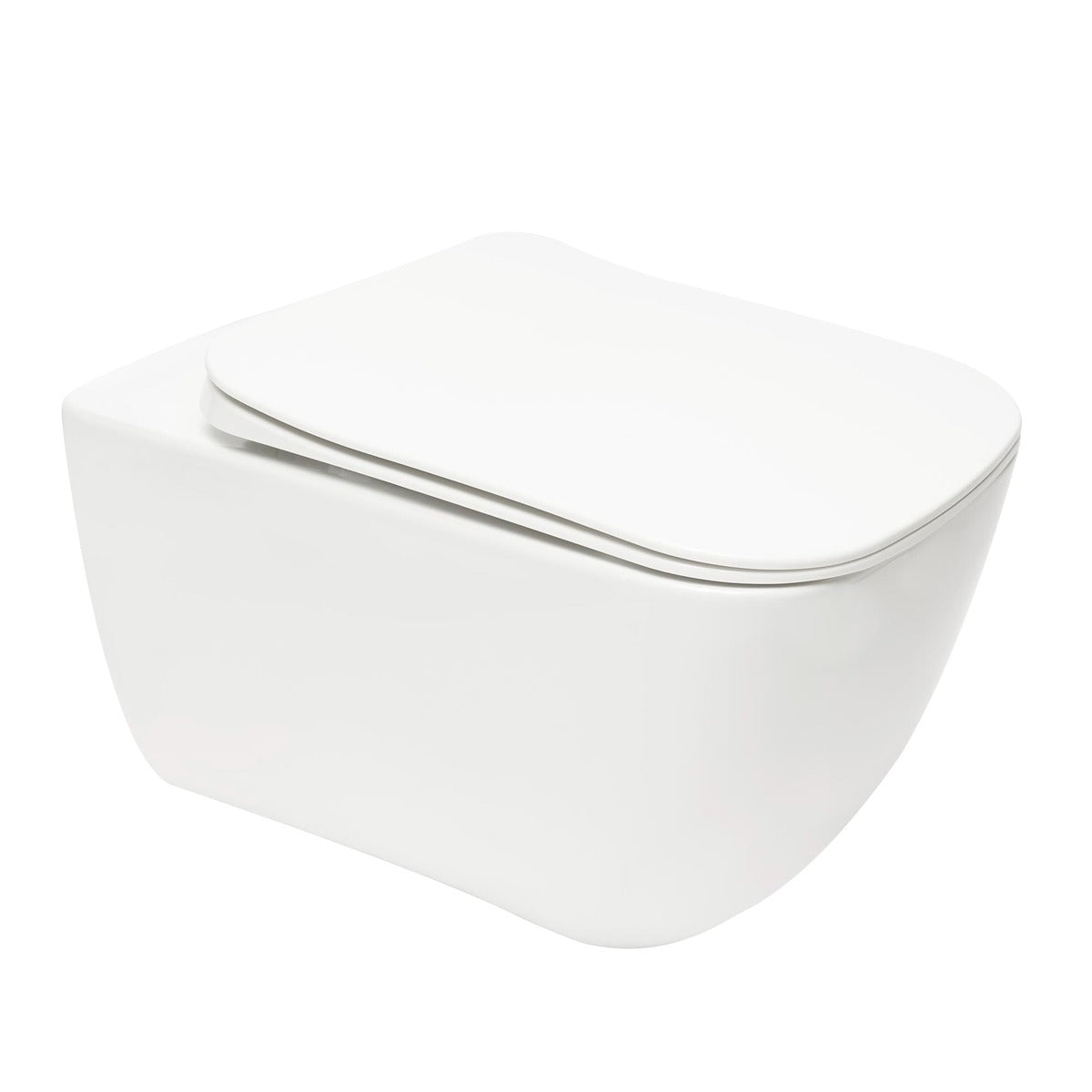 HA010 Glacera Havana viseča brezrobna WC školjka kvadratna