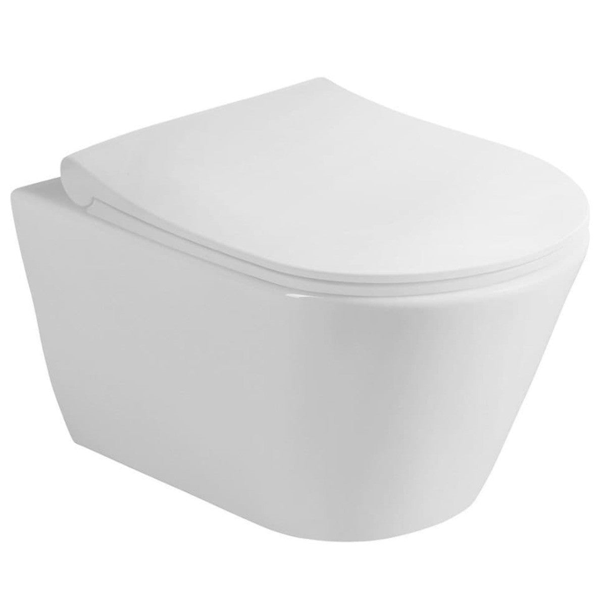 S100314 Glacera Ava viseča brezrobna WC školjka bela