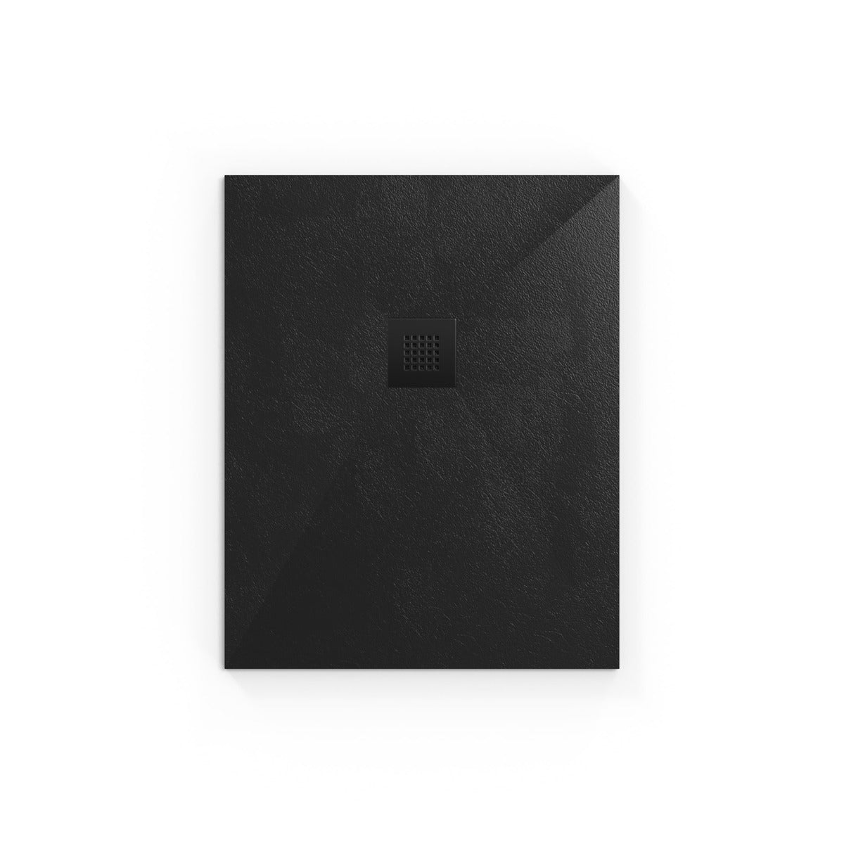 SATALEK10080 SAT B-WAY 100 x 80 cm pravokotna tuš kad iz litega marmorja črna