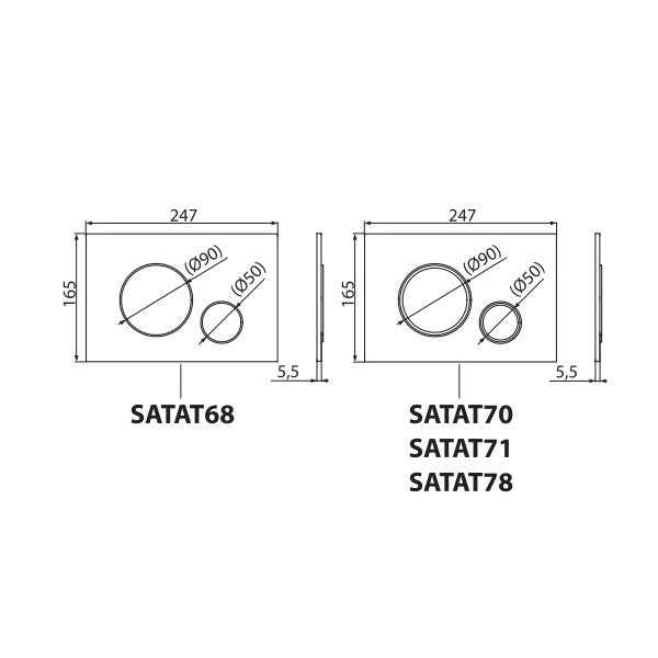 SATAT68 SAT aktivirna tipka