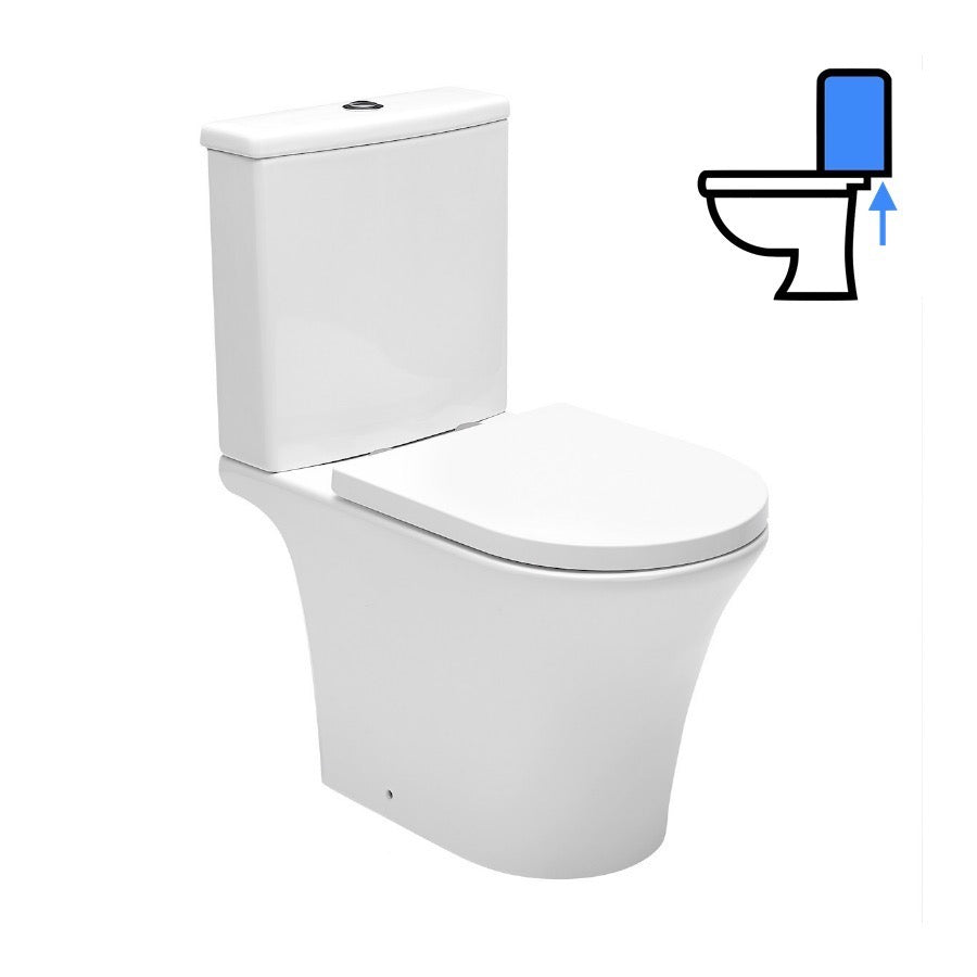 SATBRE030RREXVP SAT Brevis talna brezrobna WC školjka monoblok z WC desko s počasnim zapiranjem