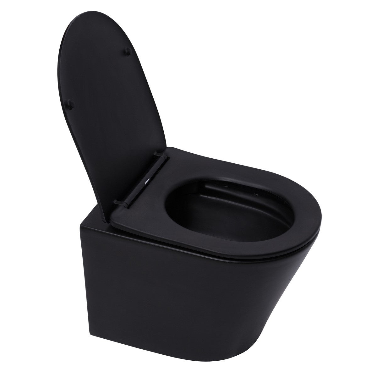 SATINF010RREXPBKM SAT Infinitio viseča brezrobna WC školjka črna z mat zaključkom