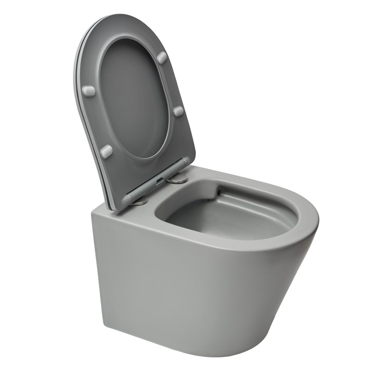 SATINF010RREXPLGRM SAT Infinitio viseča brezrobna WC školjka siva z mat zaključkom
