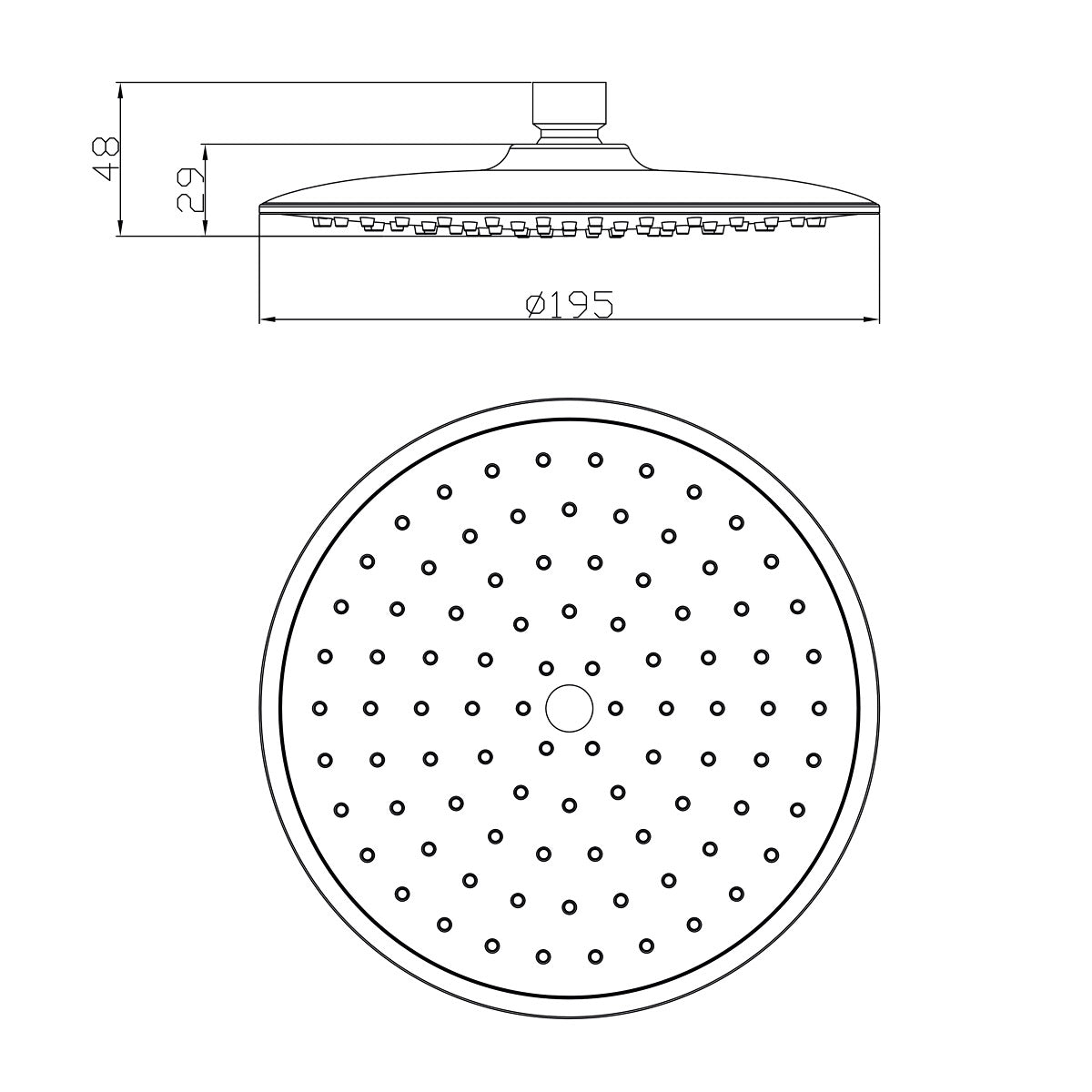 SIKOBSHSKP21 SIKO 20 cm nadglavna prha