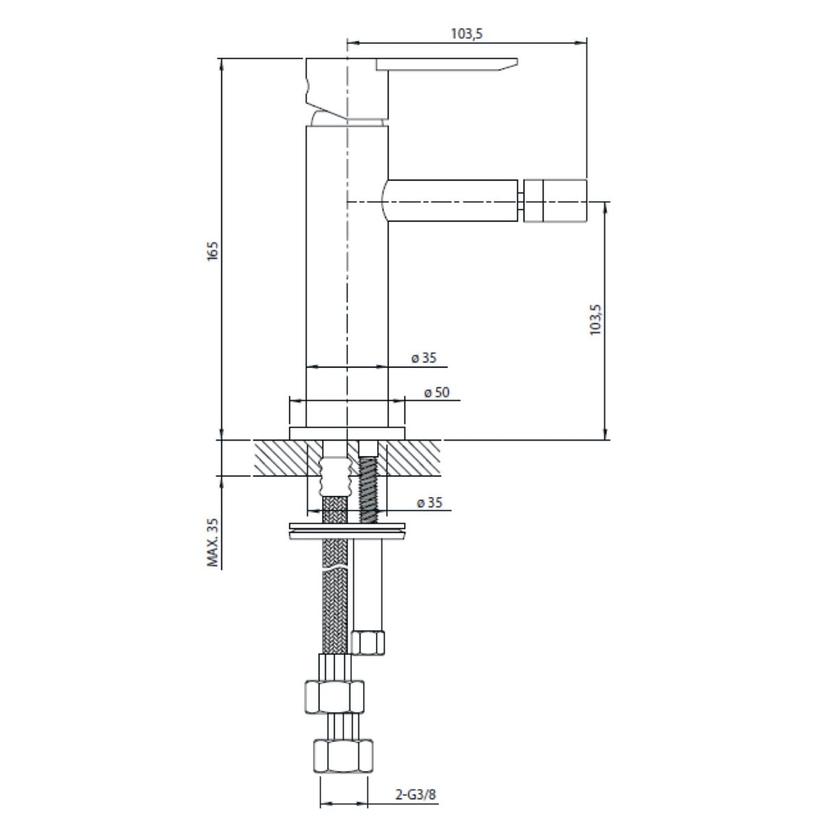 SO135 Optima Sofie armatura za bide