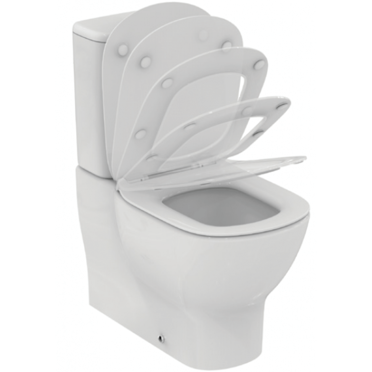 SIKOSIST0082 Ideal Standard Tesi AQUABLADE talna brezrobna WC školjka monoblok z WC desko s počasnim zapiranjem