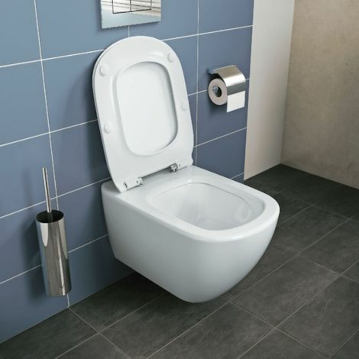 T354601 Ideal Standard Tesi AQUABLADE viseča brezrobna WC školjka z WC desko s počasnim zapiranjem